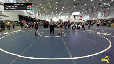 114 lbs 3rd Place Match - Lilyinn Gullo, 5th Round Wrestling vs Aria Gugino, NWAA