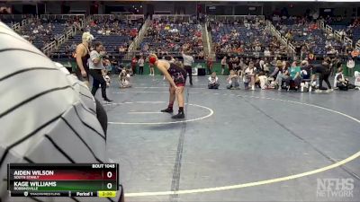 1A 190 lbs Quarterfinal - Aiden Wilson, South Stanly vs Kage Williams, Robbinsville