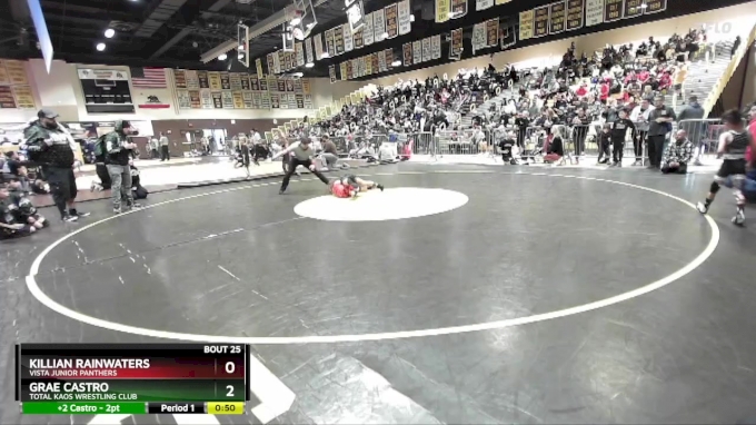 77 Lbs Quarterfinal - Killian Rainwaters, Vista Junior Panthers Vs Grae ...