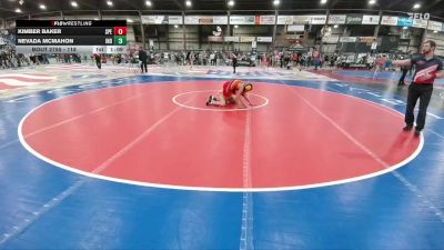 118 lbs Quarterfinal - Nevada McMahon, Individual vs Kimber Baker, Spearfish