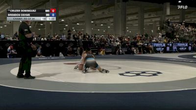 57 kg Champ. Rd Of 64 - Cruzer Dominguez, MWC Wrestling Academy vs Brendon Oehme, Heartland Wrestling Academy