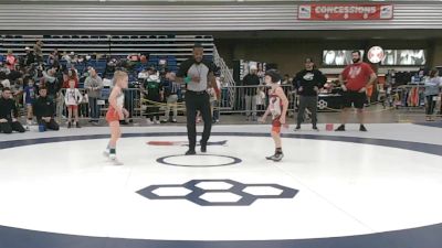 56 lbs Cons. Rd Of 16 - Brax Peterson, Athlos Wrestling vs Pavle Mercado, Piranha Wrestling