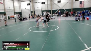 119 lbs Round 2 (8 Team) - Conner Myers, Black Fox Wrestling Team 1 vs Jackson Stivers, JR Titans