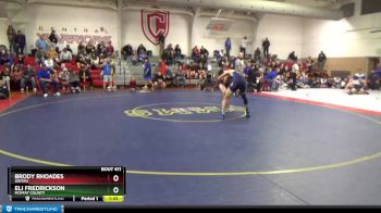 144 lbs Quarterfinal - Brody Rhoades, Uintah vs Eli Fredrickson, Moffat County