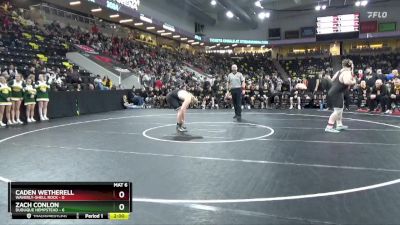 285 lbs 5th & 7th Place - Caden Wetherell, Waverly-Shell Rock vs Zach Conlon, Dubuque Hempstead