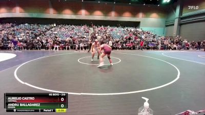 215 lbs Cons. Round 5 - Aurelio Castro, Central vs Andru Balladarez, Edison