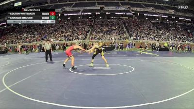 D3-120 lbs Champ. Round 1 - Colton Whittaker, Frankenmuth vs Charles Bruder, Ogemaw Heights HS