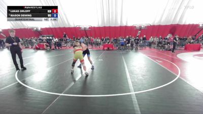 132 lbs Quarterfinal - Lukas Orloff, RT Elite Wrestling vs Mason Dewing, Weigh In Club