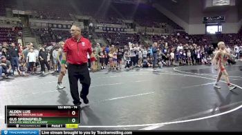 74 lbs Champ. Round 1 - Alden Luis, Bear Cave Wrestling Club vs Gus Springfield, Black Fox Wrestling Academy