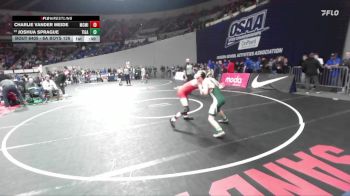6A Boys 126 lbs Cons. Round 3 - Charlie Vander Meide, McMinnville Boys vs Joshua Sprague, Tigard Boys