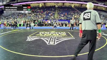 Girls-140 lbs 3rd Place Match - Megan Melnyk, Warren Mott H.s. Girls vs Jacey Barnabei, Gabriel Richard H.s. (Riverview) Girls