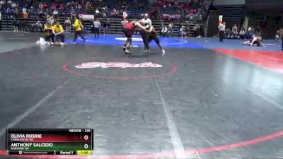 215 lbs Cons. Round 4 - Anthony Salcedo, Harvard WC vs Olivia Rosine, Charleston WC