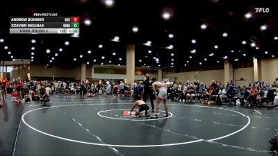 125 lbs Cons. Round 3 - Xzavier Molinas, North DeSoto Wrestling Academy vs Andrew Sonnier, Rebel Wrestling Club