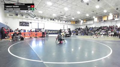 170 lbs Quarterfinal - Julianna Suarez, Northview vs Ashley Toledo, Santiago (Corona)