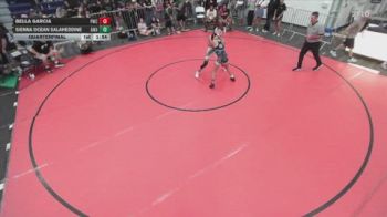 115 lbs Quarterfinal - Sienna Ocean Salaheddine, Arete Wrestling Academy vs Bella Garcia, Pounders Wrestling Club