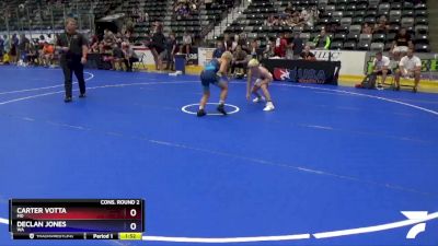 98 lbs Cons. Round 2 - Carter Votta, MD vs Declan Jones, WA