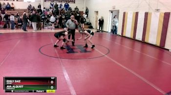 107 lbs Champ. Round 1 - Emily Saiz, Aztec vs Ava Alquist, Pinnacle