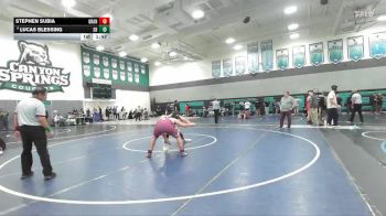 215 lbs Champ. Round 1 - Stephen Subia, Granite Hills vs Lucas Blessing, Santa Barbara