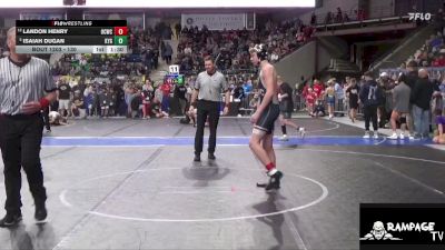 130 lbs Champ. Round 1 - Isaiah Dugan, Kansas Young Guns vs Landon Henry, Ottawa County Wrestling Club