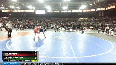 160 lbs Cons. Round 1 - Thomas Sievertsen, Walla Walla vs Kayden Addis, Boise