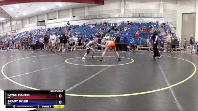 106 lbs Champ. Round 2 - Layne Martin, MI vs Brady Byler, OH