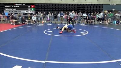 136 lbs Quarterfinal - Emmett Elderkin, New Freedom vs Troy Kaplan, West Chester