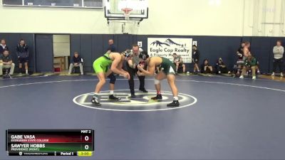 197 lbs Champ. Round 1 - Sawyer Hobbs, Providence (Mont.) vs Gabe Vasa, Evergreen State College