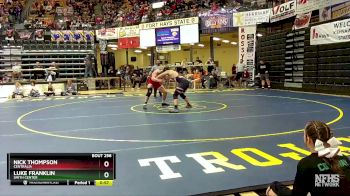 190 lbs Cons. Round 2 - Luke Franklin, Smith Center vs Nick Thompson, Centralia