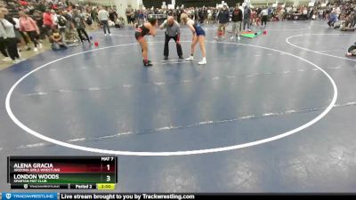 135 lbs Cons. Round 6 - London Woods, Spartan Mat Club vs Alena Gracia, Arizona Girls Wrestling