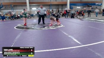 117 lbs Semifinal - Naia Lamb, Priest River Wrestling Club vs Breonna Apodaca, Idaho Gold Wrestling