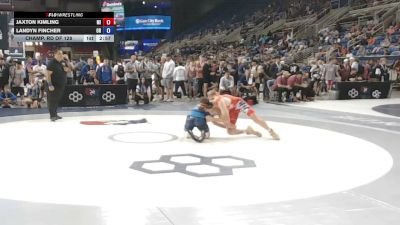 120 lbs Champ. Rd Of 128 - Jaxton Kimling, Michigan vs Landyn Fincher, Oregon