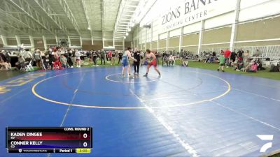 215 lbs Cons. Round 2 - Kaden Dingee, NV vs Conner Kelly, CO