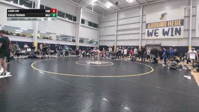125 lbs Quarterfinal - Liam Lin, Tomkins Cove vs Cole Perrin, Malvern