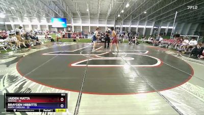 165 lbs Round 1 (8 Team) - Jaiden Matta, Arizona vs Brayden Hibbitts, North Carolina