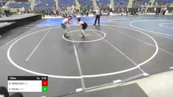 155 lbs Rr Rnd 5 - Brody Desjarlais, Bad Boys WC vs Zayden Norez, Hugoton WC