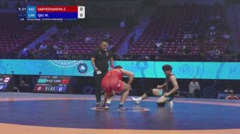 72 kg Final 3-5 - Zhibekzhan Sabyrzhanova, Kazakhstan vs Wenjin Qiu, China