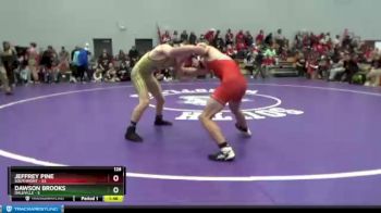 126 lbs Placement (16 Team) - Dawson Brooks, Daleville vs Jeffrey Pine, Southmont