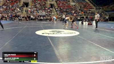 127 lbs Quarterfinal - Nolan Mack, Davies vs Seamus Kuklok, Bismarck Century