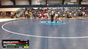 141 lbs Cons. Round 1 - Olli Karjalainen, Averett vs Benjamin Hankinson, Bridgewater State