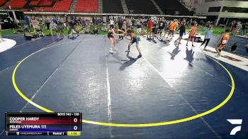 130 lbs Semifinal - Cooper Hardy, Montana vs Miles Uyemura 111, Hawaii