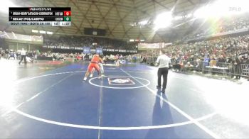 Boys 2A 190 lbs Quarterfinal - Urijah-Henry Satiacum-Codrington, Orting vs Micah Policarpio, Chief Sealth