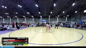 90 lbs Cons. Round 4 - Jackson Nelson, Homedale vs Jaxon Hansen, Ririe Jr Highschool