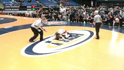 113 lbs Quarterfinals (8 Team) - Colton Schultz, Joliet (Catholic Academy) vs James Morrison, Aurora (Marmion Academy)
