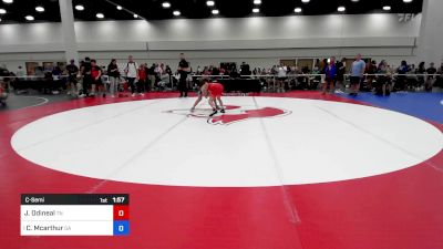 100 lbs C-semi - Jakoby Odineal, Tn vs Cooper Mcarthur, Ga