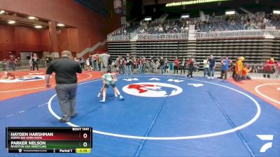 86 lbs Cons. Round 3 - Parker Nelson, Riverton USA Wrestling vs Hayden Harshman, North Big Horn Rams