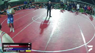 195 lbs Placement (16 Team) - RIGHTLY PENDERSON, Hawaii vs Degan Baca, New Mexico