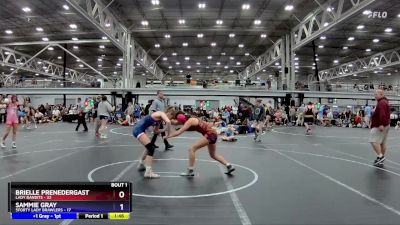 114 lbs Finals (2 Team) - Brielle Prenedergast, Lady Bandits vs Sammie Gray, 5forty Lady Brawlers