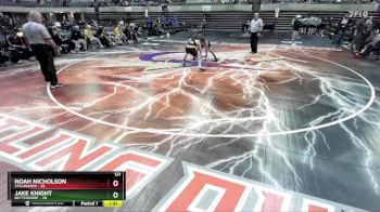 121 lbs Semis & 1st Wrestleback (8 Team) - Jake Knight, Bettendorf vs Noah Nicholson, Stillwater