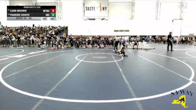 56 lbs Champ. Round 1 - Liam Brown, Mat Power Youth Wrestling Club vs Parker Hontz, Gowanda Wrestling Club