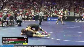 3 lbs Quarterfinal - Cooper Hanson, Southeast Polk vs Kane Naaktgeboren, Linn-Mar